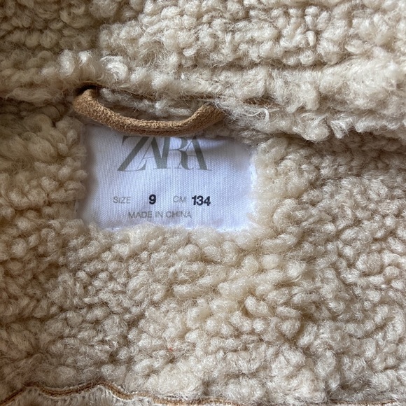 Zara Faux suede and sheepskin jacket - Picture 3 of 7